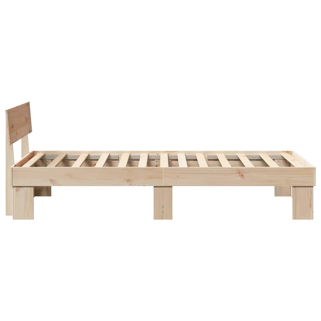Sengestel Naturfarvet 90 x 190 cm Massiv fyrretræ