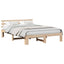 Sengestel Naturfarvet 160 x 200 cm Massiv fyrretræ