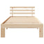 Sengestel Naturfarvet 90 x 190 cm Massiv fyrretræ