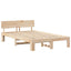 Sengestel Naturfarvet 120 x 200 cm Massiv fyrretræ