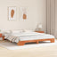 Sengestel Voks brun 180 x 200 cm Massiv fyrretræ