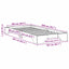 Sengestel Hvid 100 x 200 cm Massiv fyrretræ