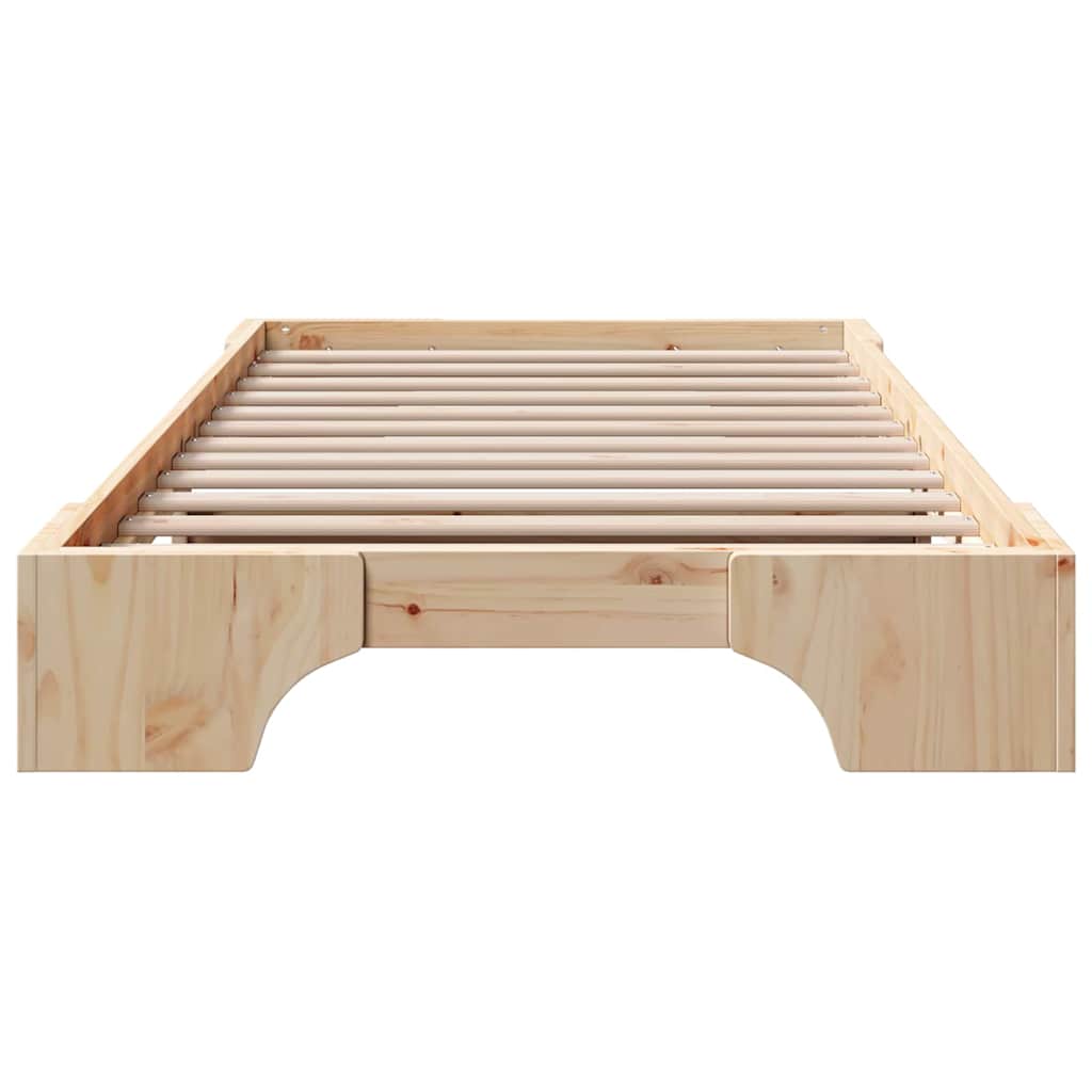 Sengestel Naturfarvet 80 x 200 cm Massiv fyrretræ