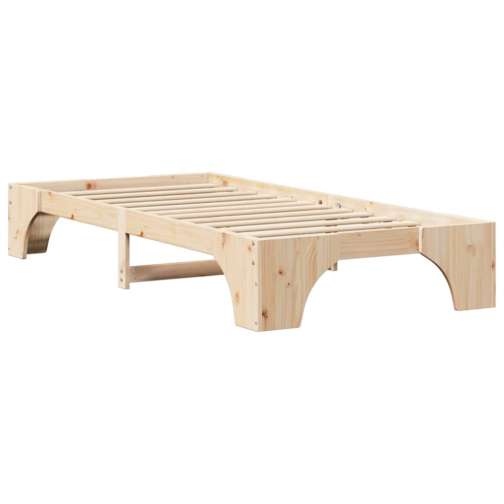 Sengestel Naturfarvet 100 x 200 cm Massiv fyrretræ