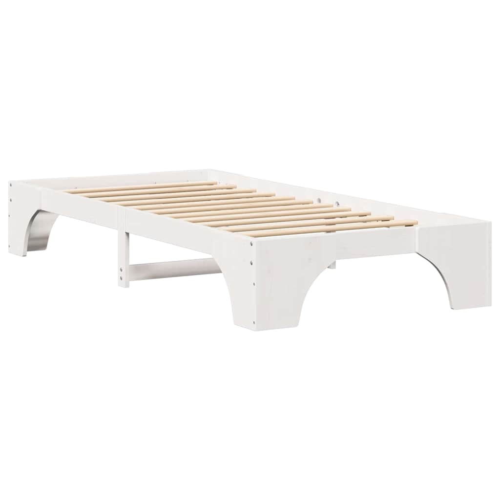 Sengestel Hvid 80 x 200 cm Massiv fyrretræ