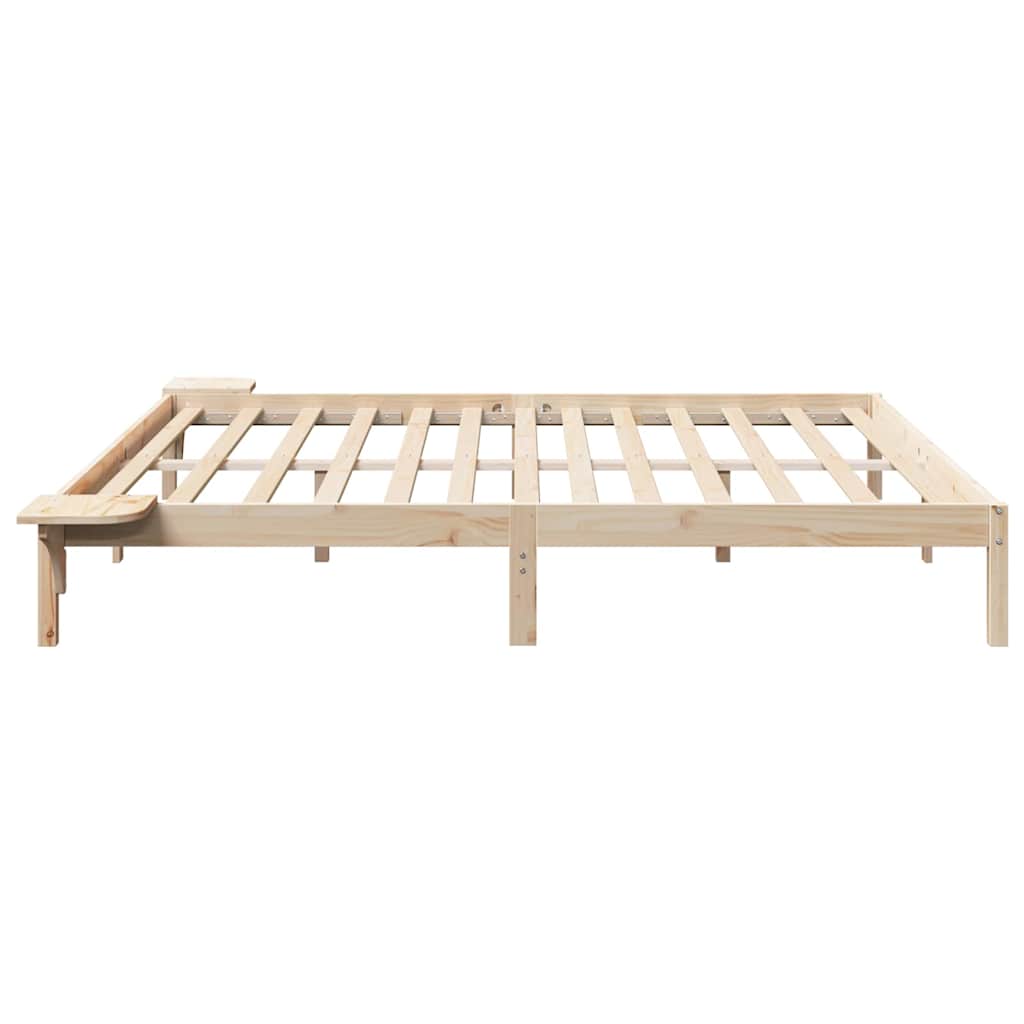 Sengestel Naturfarvet 180 x 200 cm Massiv fyrretræ