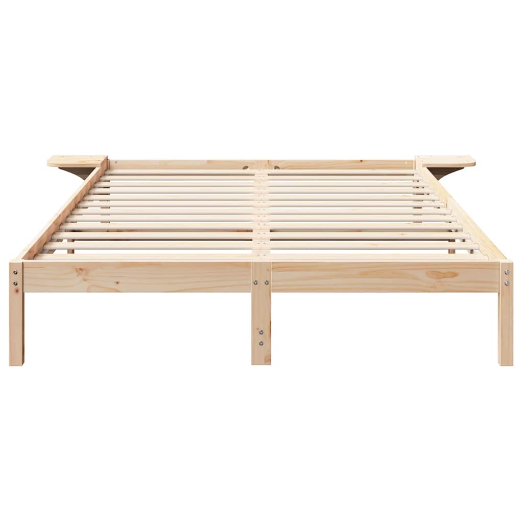 Sengestel Naturfarvet 160 x 200 cm Massiv fyrretræ