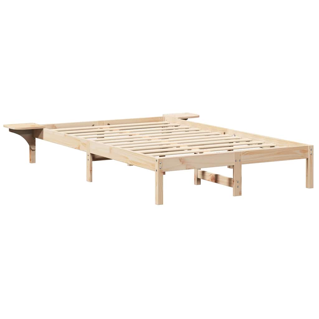 Sengestel Naturfarvet 120 x 200 cm Massiv fyrretræ