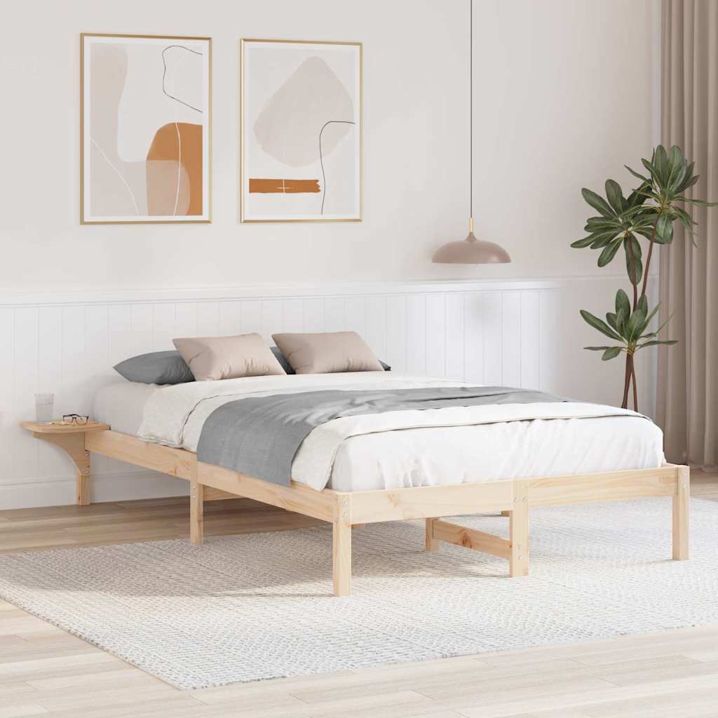 Sengestel Naturfarvet 120 x 190 cm Massiv fyrretræ