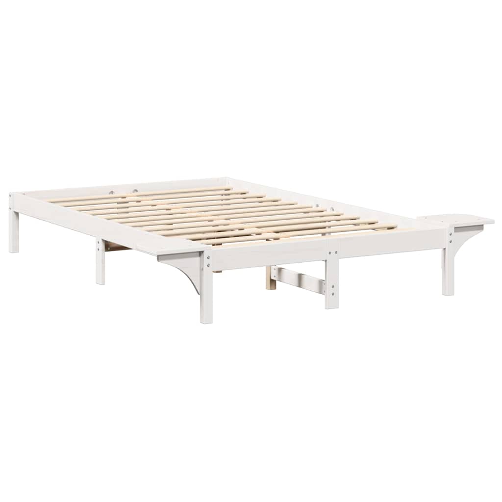 Sengestel Hvid 120 x 190 cm Massiv fyrretræ