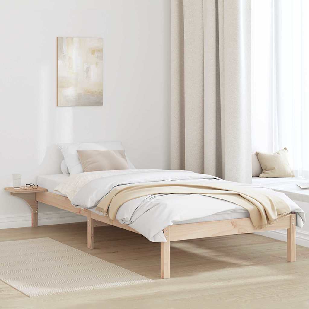 Sengestel Naturfarvet 100 x 200 cm Massiv fyrretræ