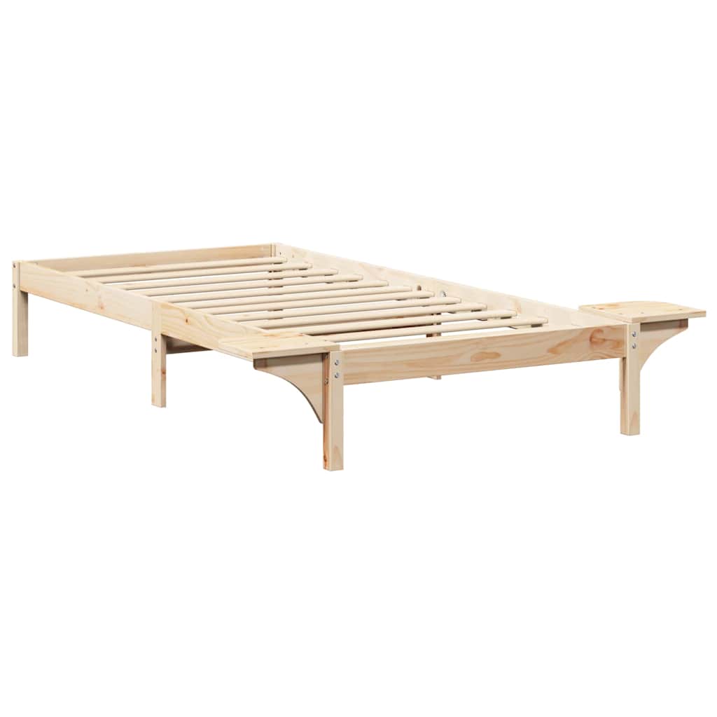 Sengestel Naturfarvet 100 x 200 cm Massiv fyrretræ