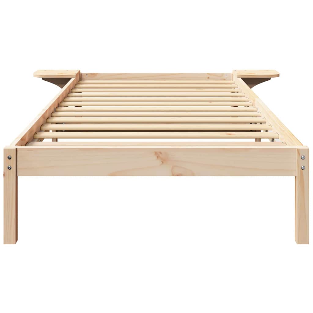 Sengestel Naturfarvet 100 x 200 cm Massiv fyrretræ