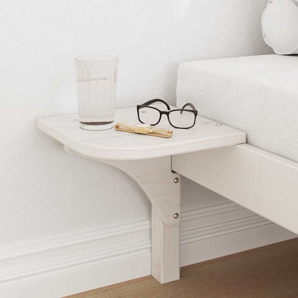 Sengestel Hvid 100 x 200 cm Massiv fyrretræ