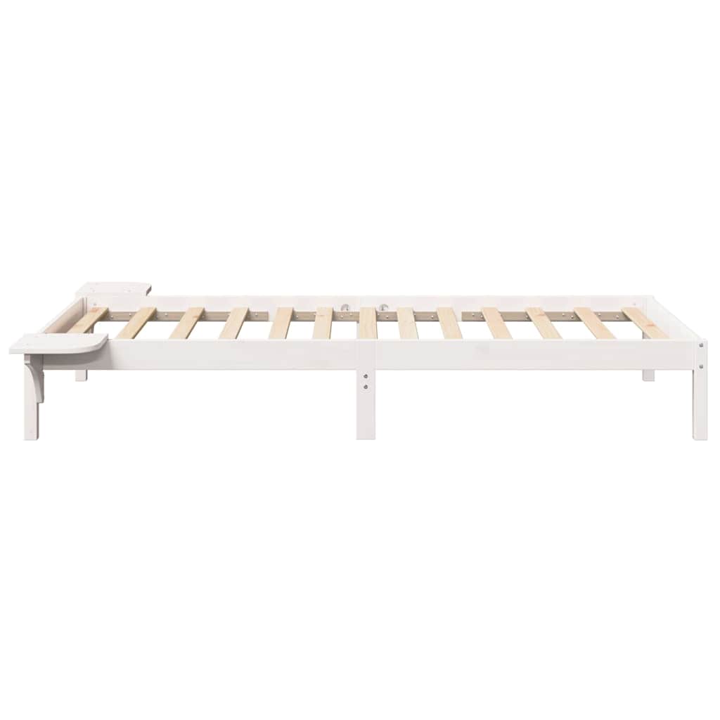 Sengestel Hvid 100 x 200 cm Massiv fyrretræ