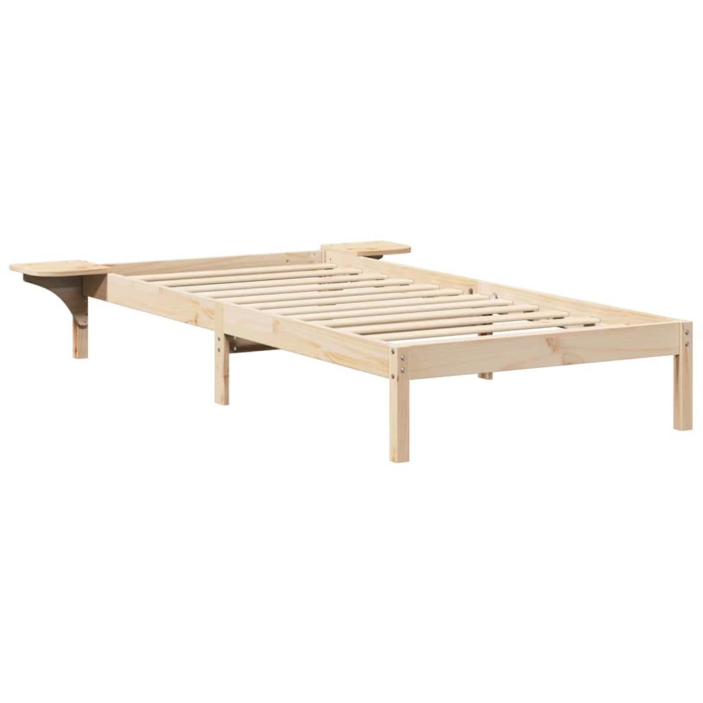 Sengestel Naturfarvet 90 x 200 cm Massiv fyrretræ