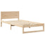 Sengestel Naturfarvet 100 x 200 cm Massiv fyrretræ