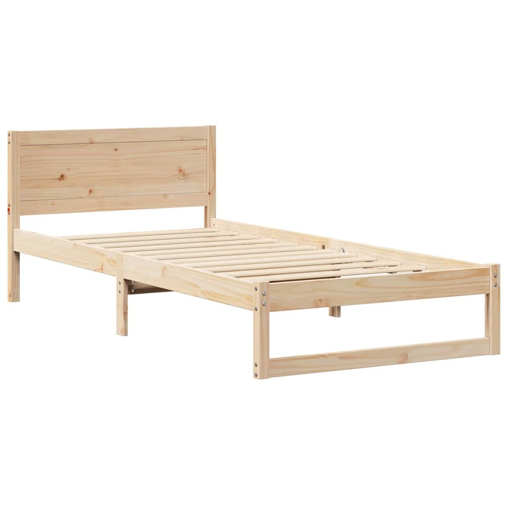 Sengestel Naturfarvet 100 x 200 cm Massiv fyrretræ