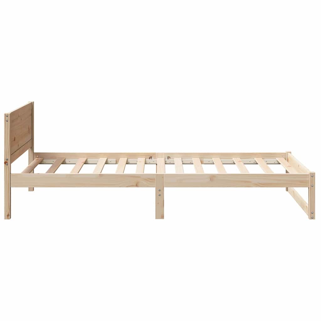 Sengestel Naturfarvet 100 x 200 cm Massiv fyrretræ