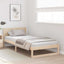 Sengestel Naturfarvet 90 x 200 cm Massiv fyrretræ