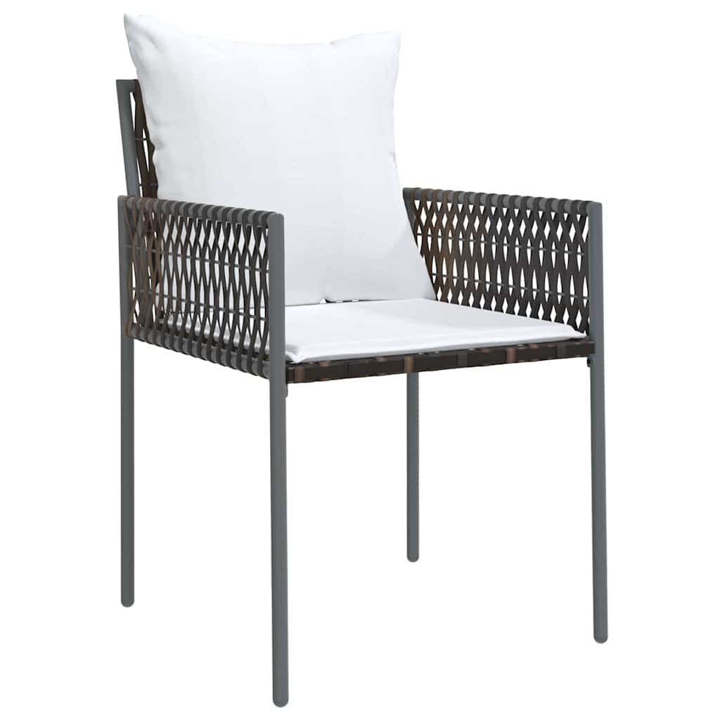 Have Spisebordssæt 3 stk. Brun og sort PE Rattan