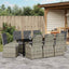 Have Spisebordssæt 9 stk. Grå polyrattan