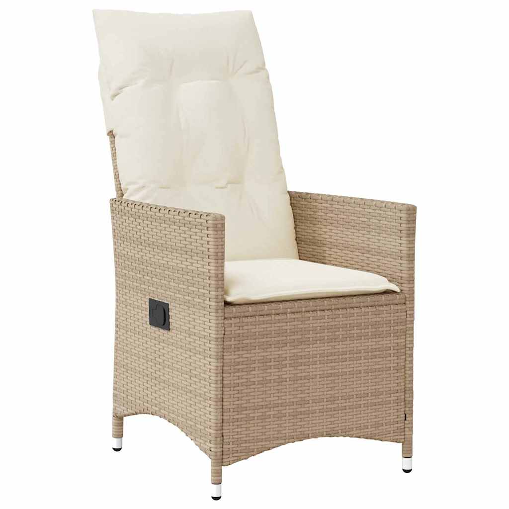 Have Spisebordssæt 9 stk. Beige polyrattan