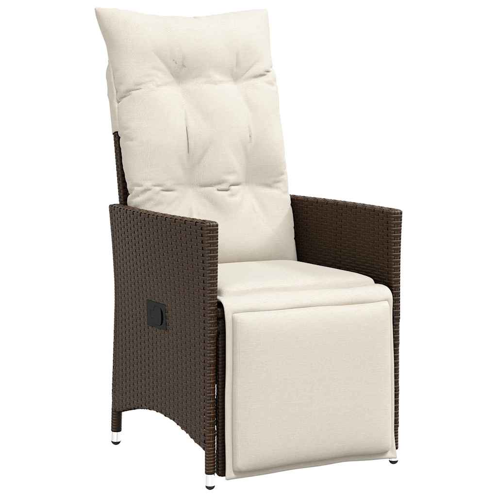 Have Spisebordssæt 7 stk. Brun polyrattan