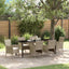 Have Spisebordssæt 7 stk. Beige polyrattan