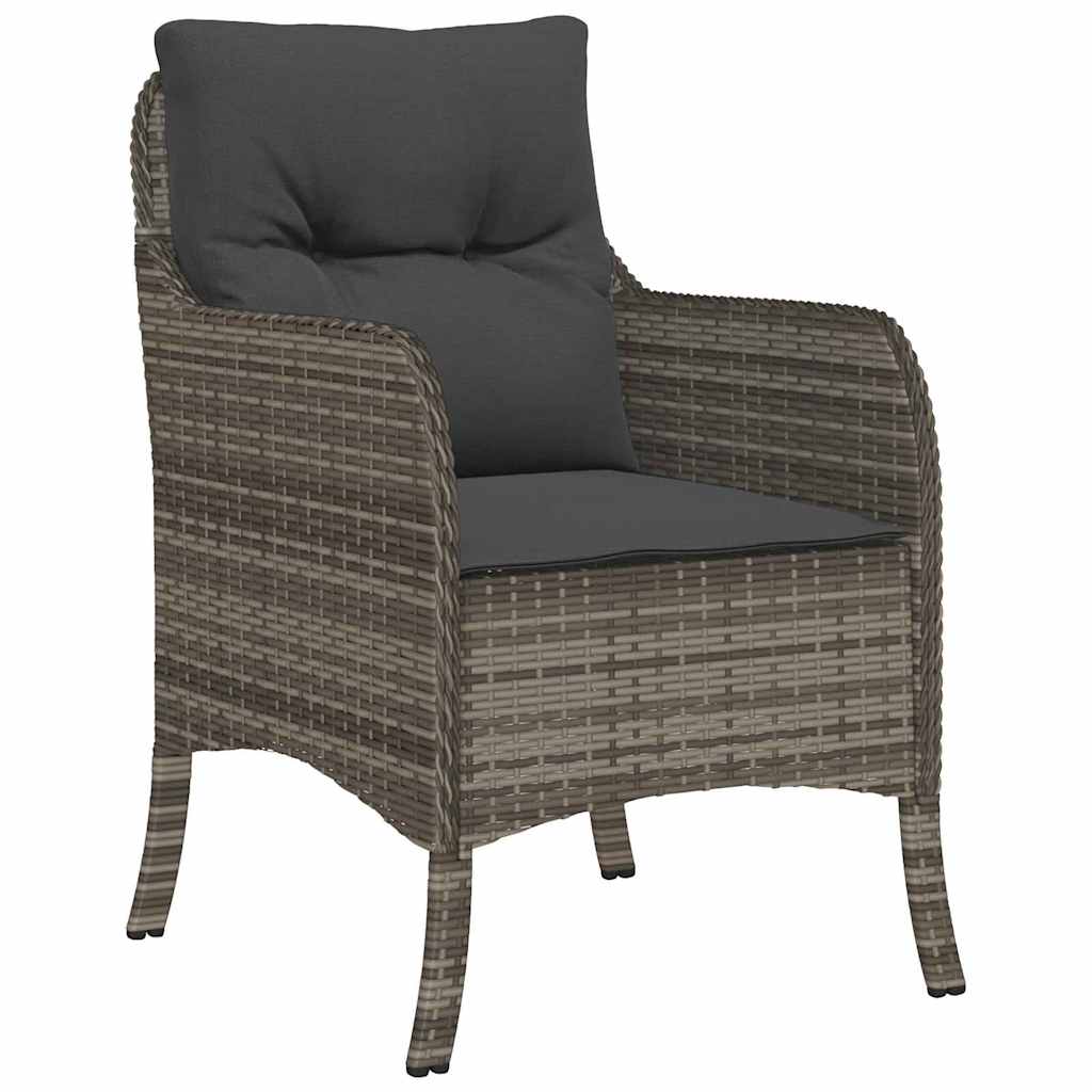 Have Spisebordssæt 7 stk. Grå polyrattan
