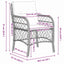 Have Spisebordssæt 7 stk. Sort polyrattan