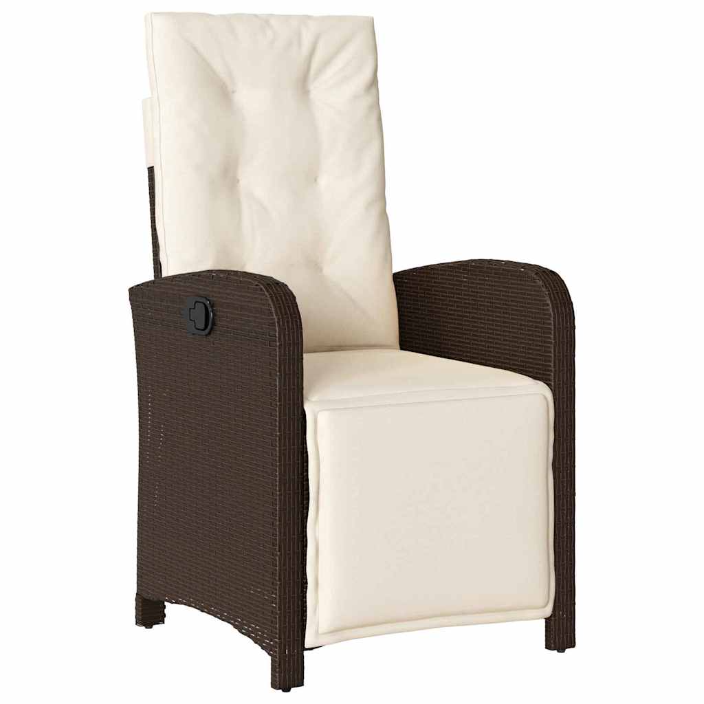 Have Spisebordssæt 7 stk. Brun polyrattan