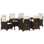 Have Spisebordssæt 7 stk. Brun polyrattan