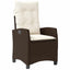 Have Spisebordssæt 9 stk. Brun polyrattan