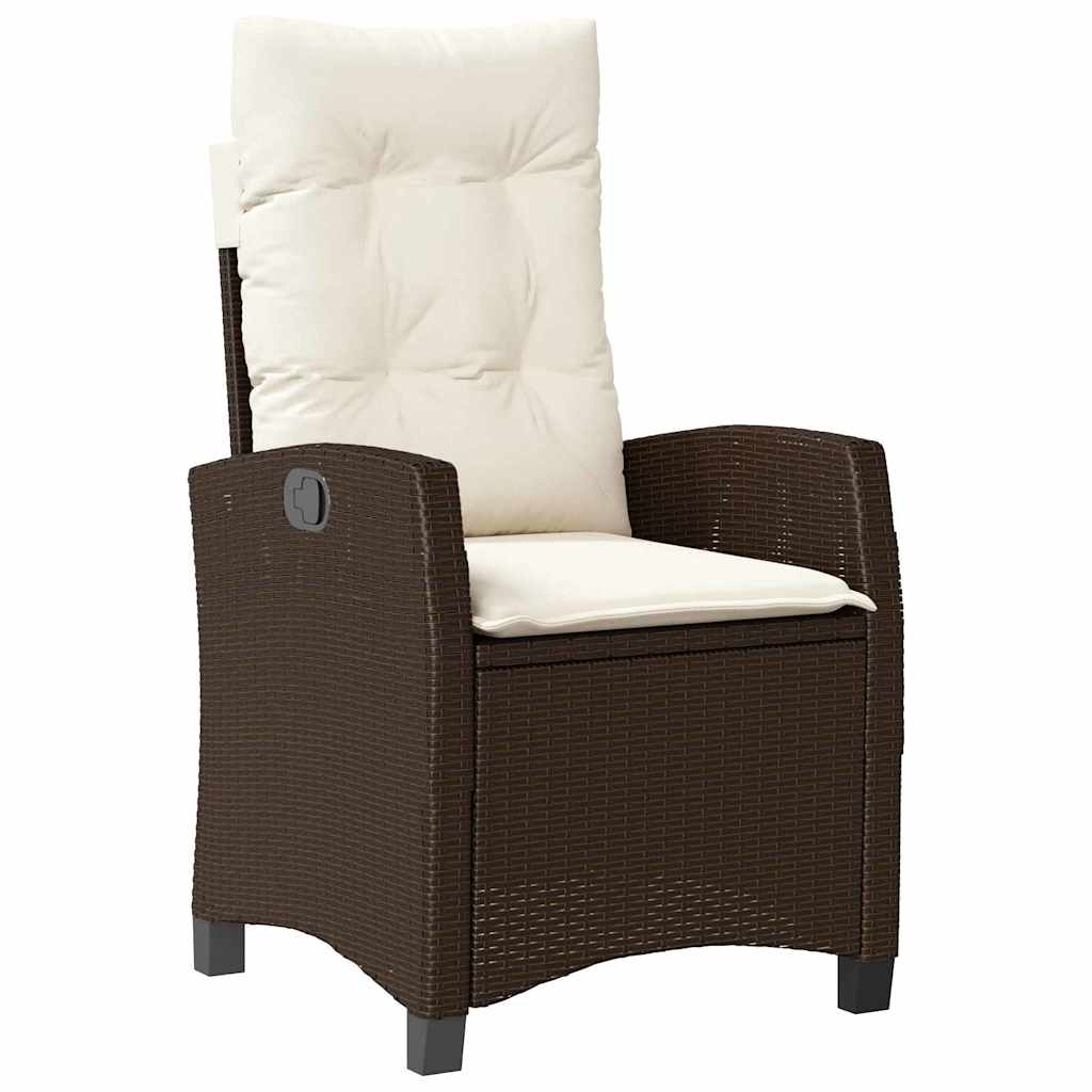 Have Spisebordssæt 9 stk. Brun polyrattan
