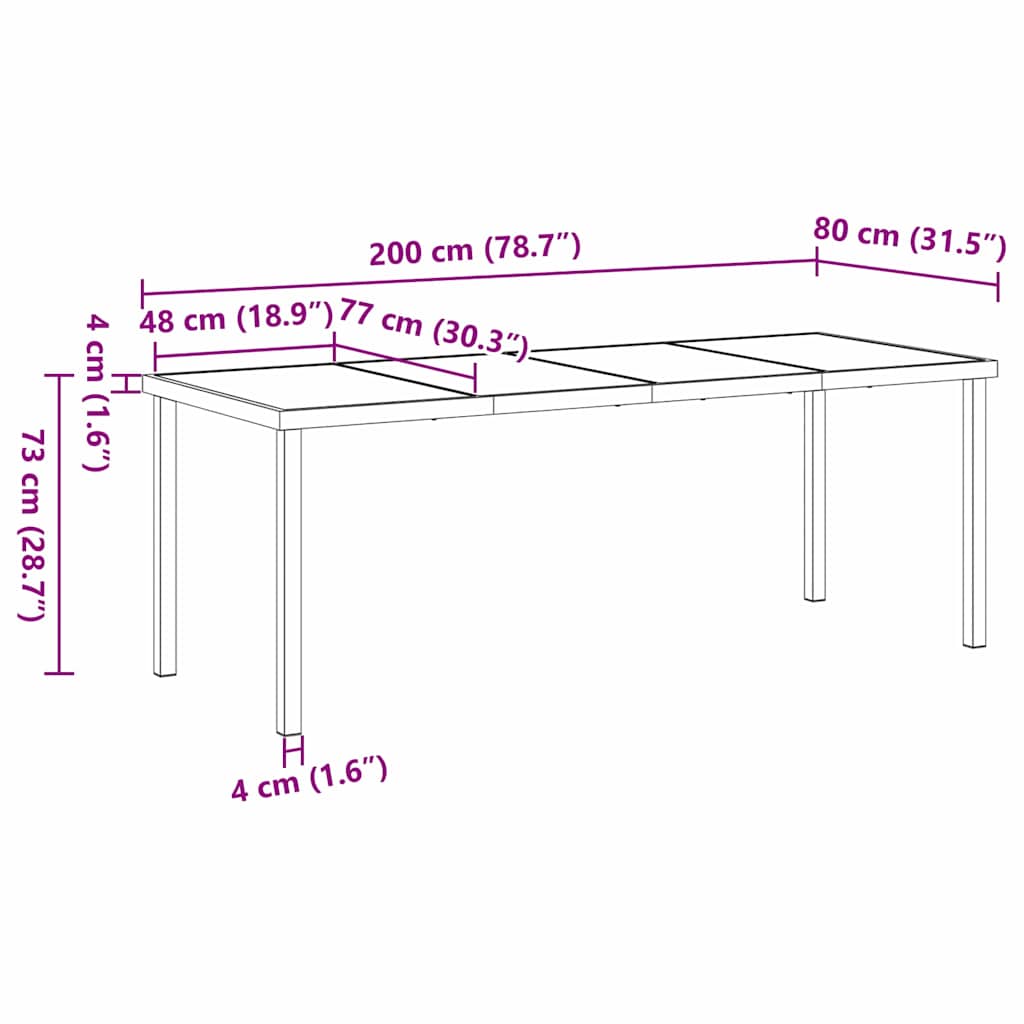 Have Spisebordssæt 9 stk. Brun polyrattan