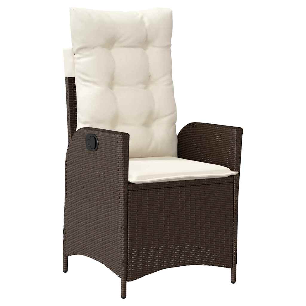Have Spisebordssæt 7 stk. Brun polyrattan