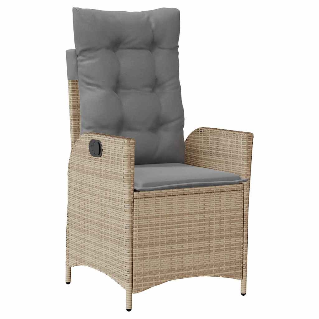 Have Spisebordssæt 7 stk. Beige polyrattan