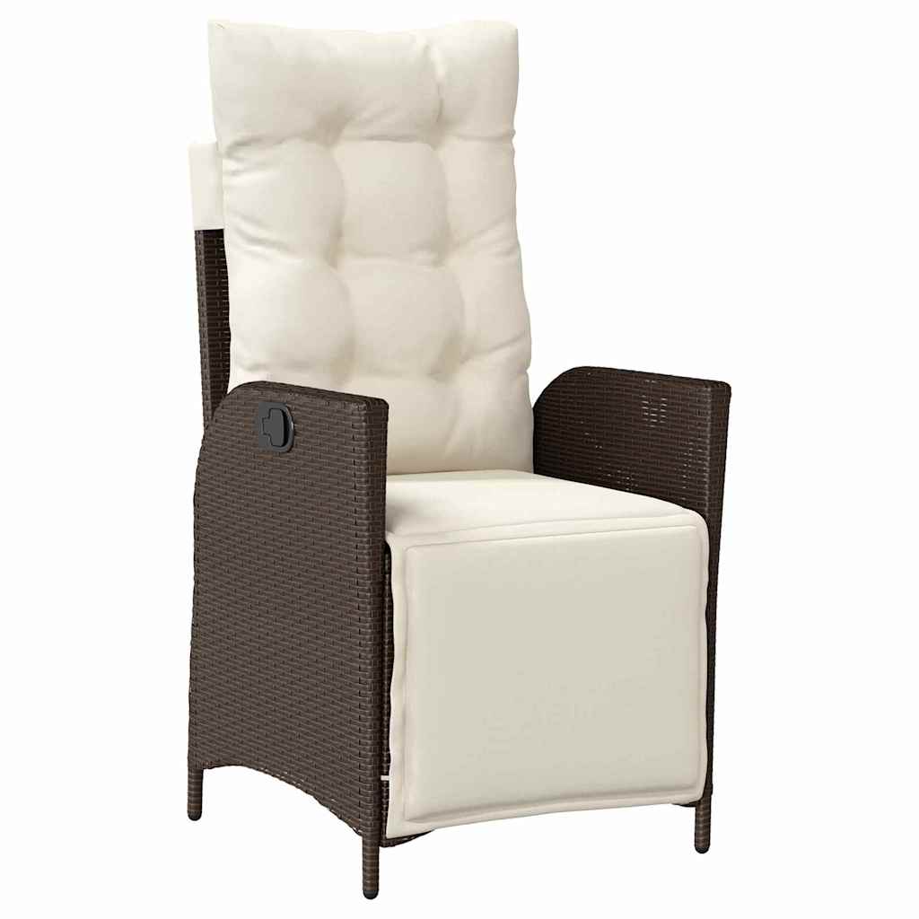 Have Spisebordssæt 7 stk. Brun polyrattan