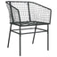 Have Spisebordssæt 7 stk. Sort polyrattan