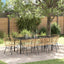 Have Spisebordssæt 9 stk. Brun polyrattan