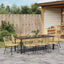 Have Spisebordssæt 9 stk. Brun polyrattan