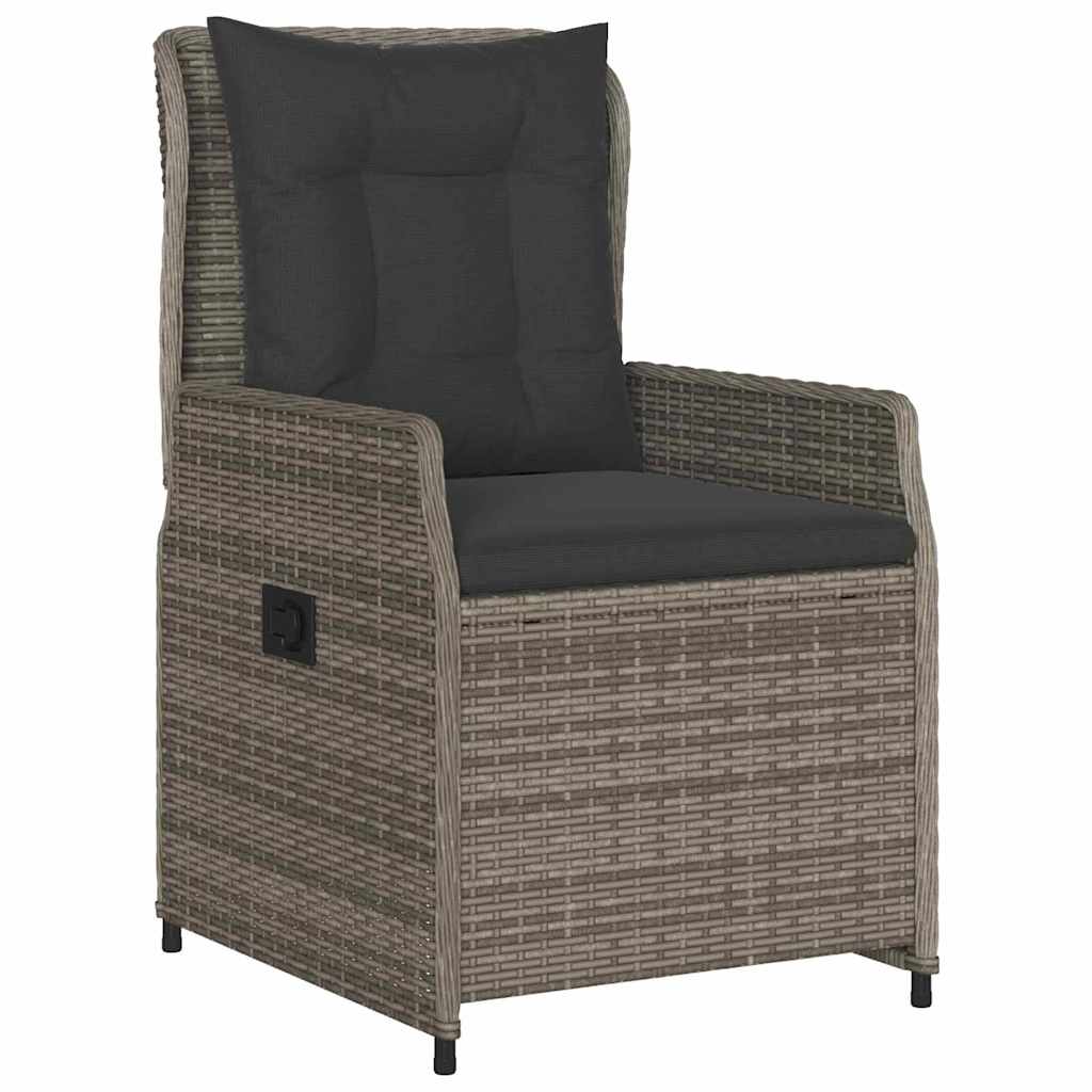 Have Spisebordssæt 5 stk. Grå polyrattan