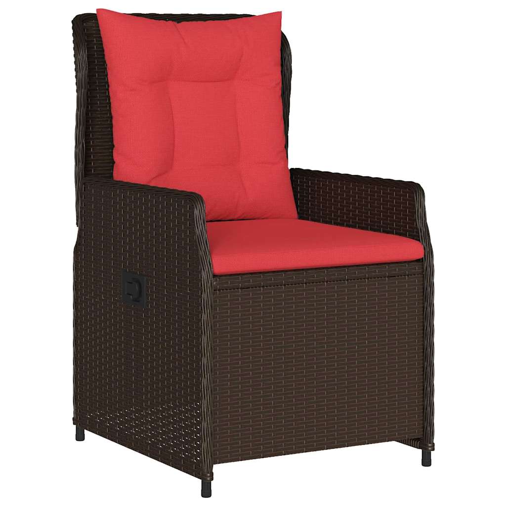 Have Spisebordssæt 3 stk. Brun Poly rattan