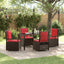 Have Spisebordssæt 5 stk. Brun polyrattan