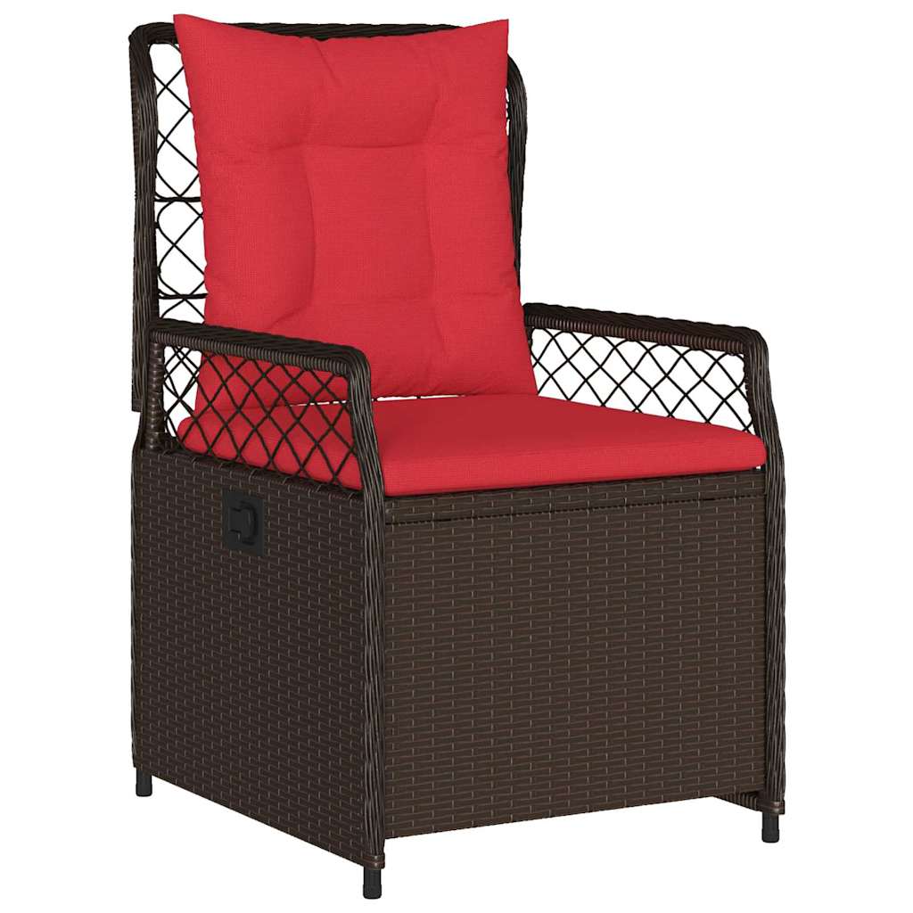 Have Spisebordssæt 7 stk. Brun polyrattan