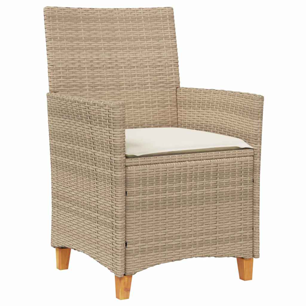 Have Spisebordssæt 7 stk. Beige polyrattan