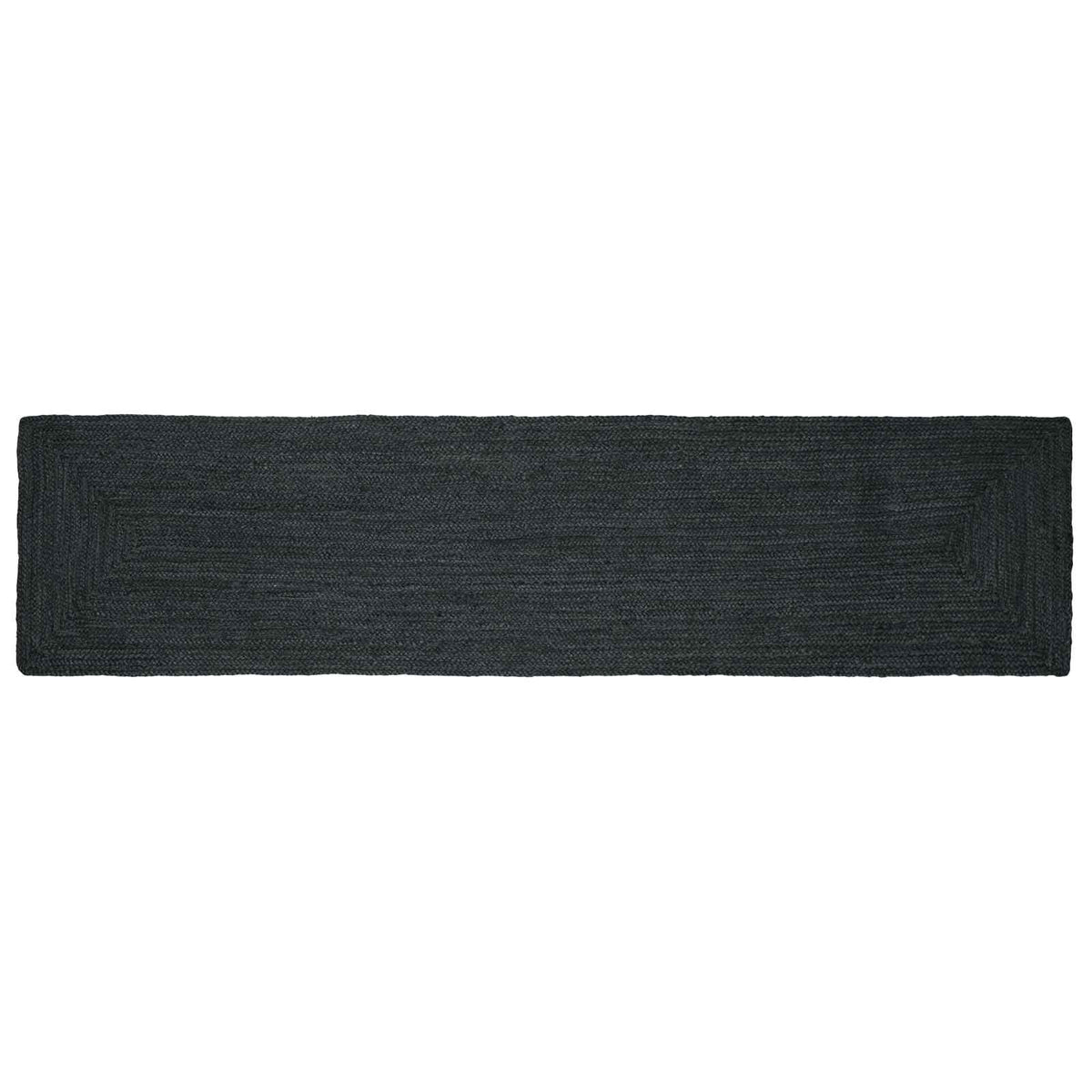 Område tæppe Mørkegrå 60 x 250 cm Jute