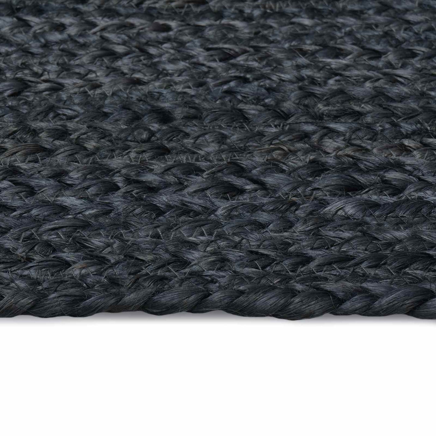Område tæppe Mørkegrå 80 x 300 cm Jute
