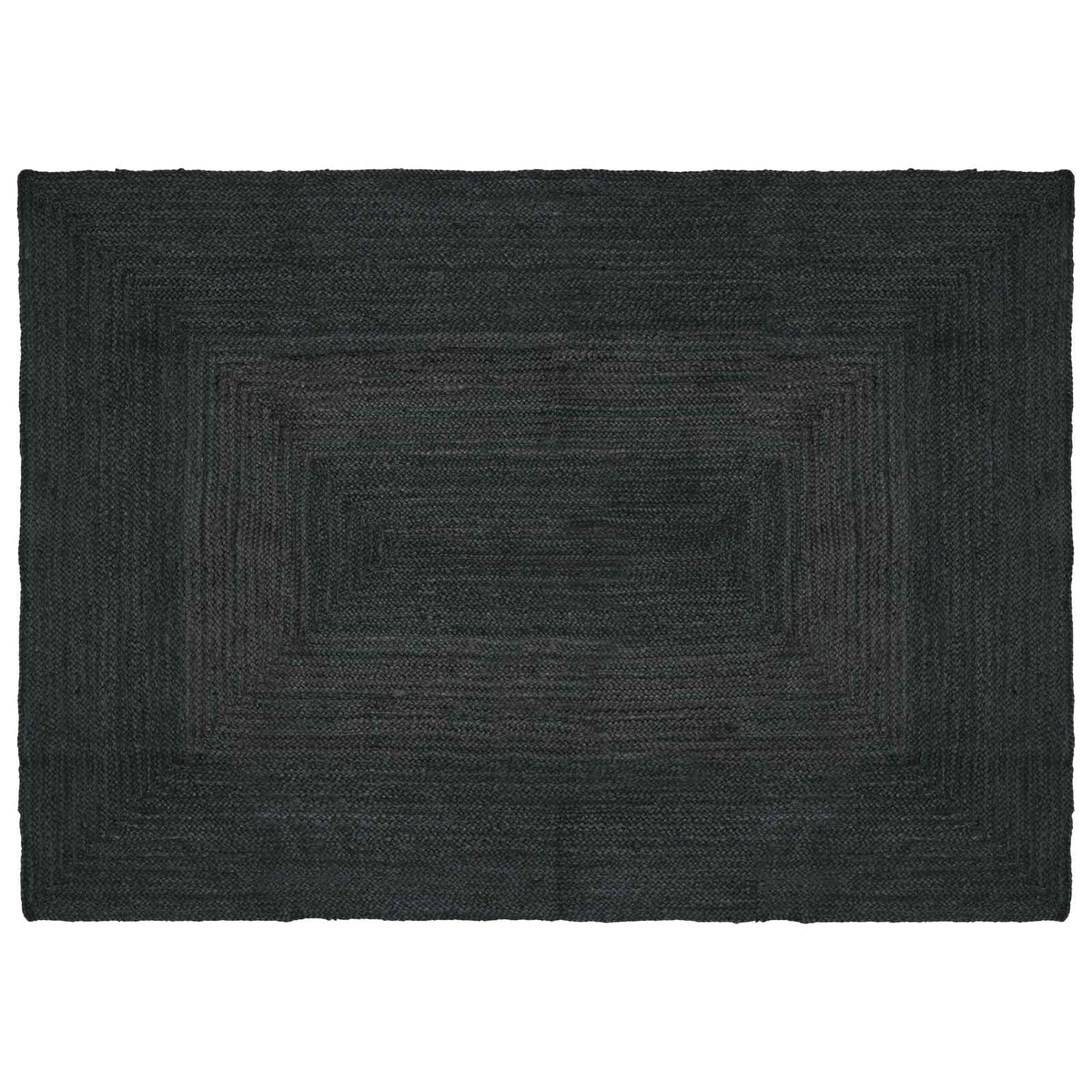 Område tæppe Mørkegrå 120 x 170 cm Jute